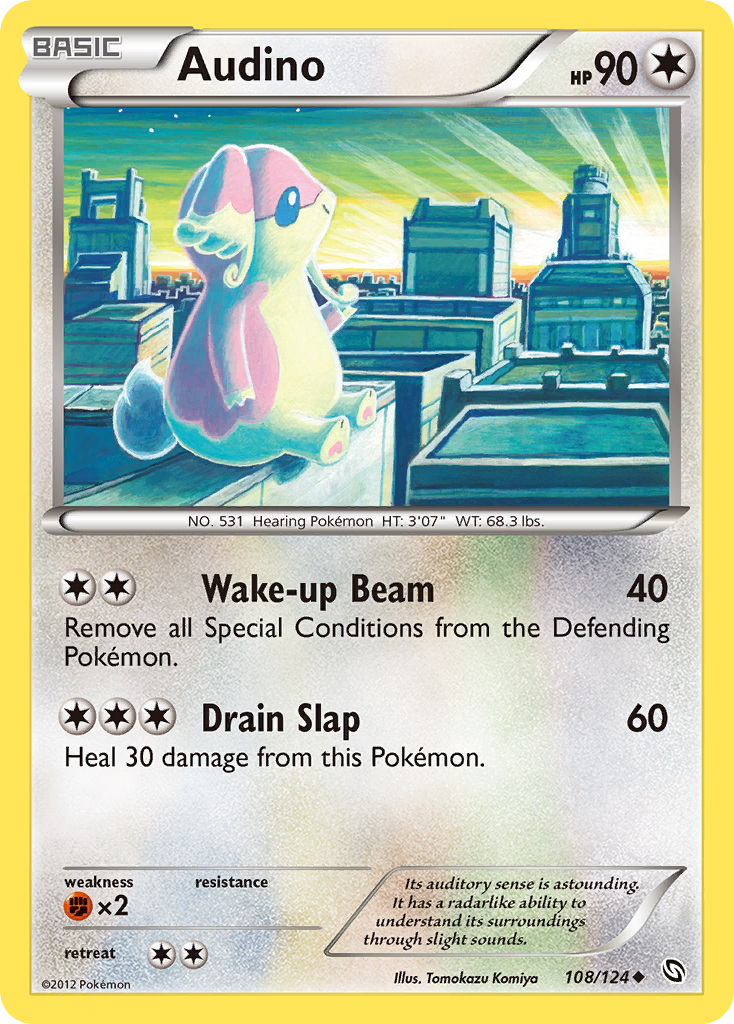 Audino (108/124) [Black & White: Dragons Exalted] | Anubis Games and Hobby