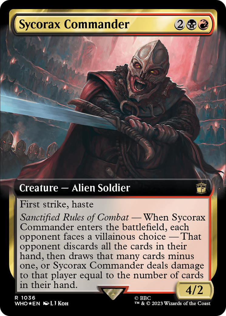 Sycorax Commander (Extended Art) (Surge Foil) [Doctor Who] | Anubis Games and Hobby