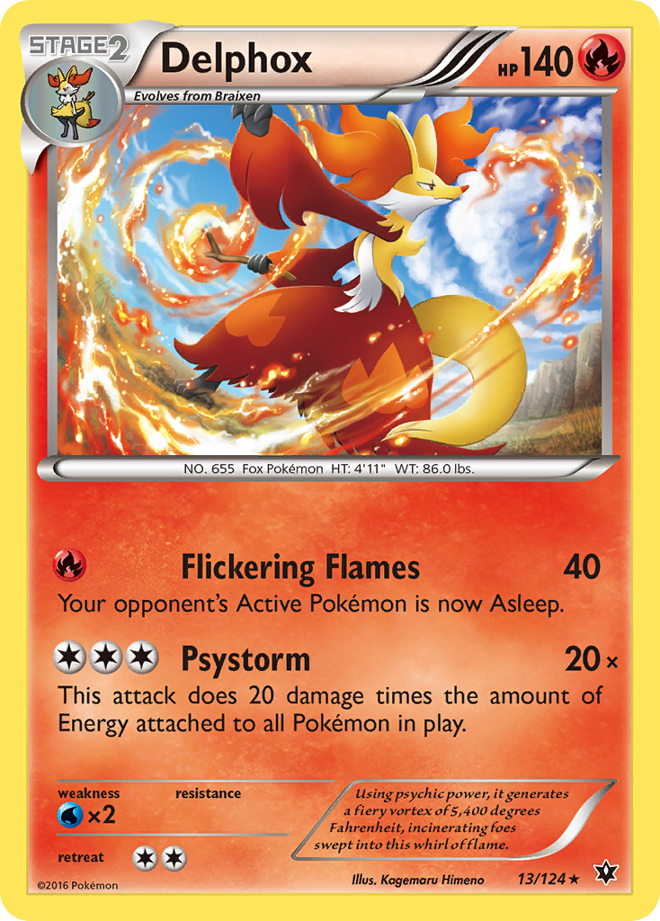 Delphox (13/124) [XY: Fates Collide] | Anubis Games and Hobby