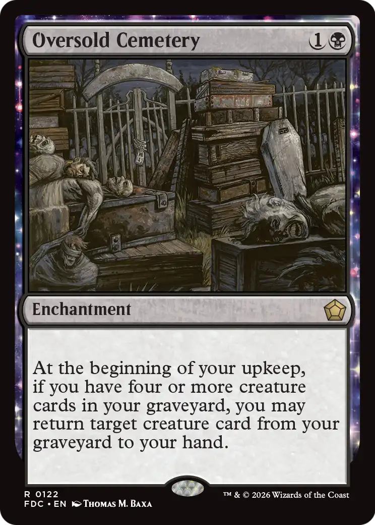 Oversold Cemetery [Foundations Commander] | Anubis Games and Hobby