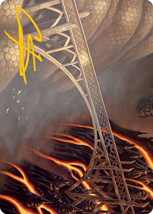 Rustvale Bridge Art Card (Gold-Stamped Signature) [Modern Horizons 2 Art Series] | Anubis Games and Hobby