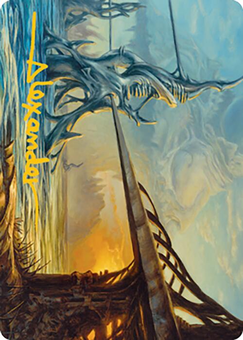 Razortide Bridge Art Card (Gold-Stamped Signature) [Modern Horizons 2 Art Series] | Anubis Games and Hobby