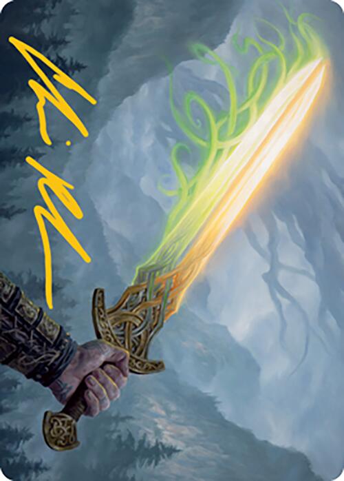 Sword of Hearth and Home Art Card (Gold-Stamped Signature) [Modern Horizons 2 Art Series] | Anubis Games and Hobby