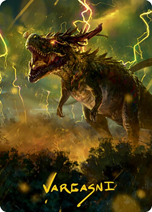 Thrasta, Tempest's Roar Art Card (42) (Gold-Stamped Signature) [Modern Horizons 2 Art Series] | Anubis Games and Hobby