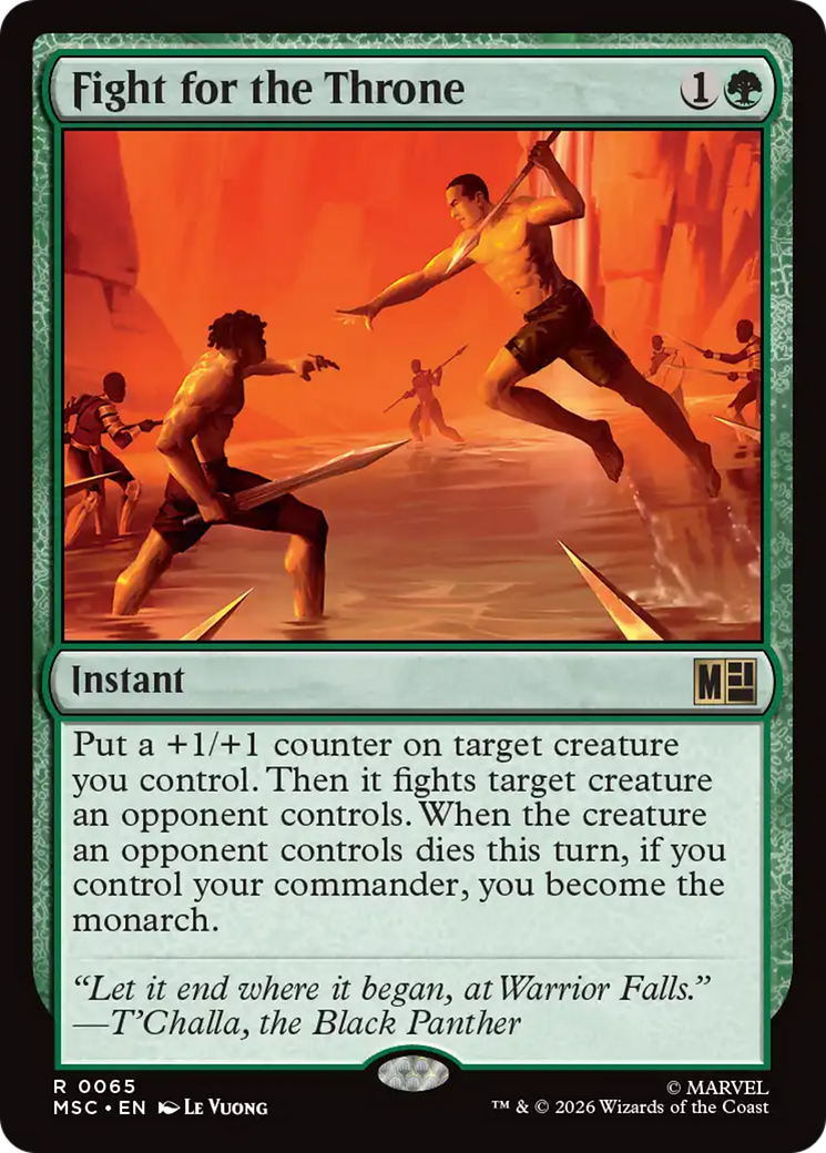 Fight for the Throne (Surge Foil) [Marvel Super Heroes Commander] | Anubis Games and Hobby