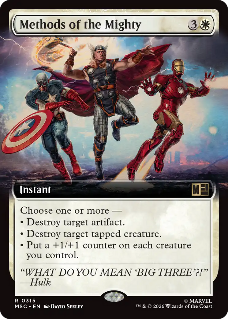 Methods of the Mighty (Extended Art) [Marvel Super Heroes Commander] | Anubis Games and Hobby