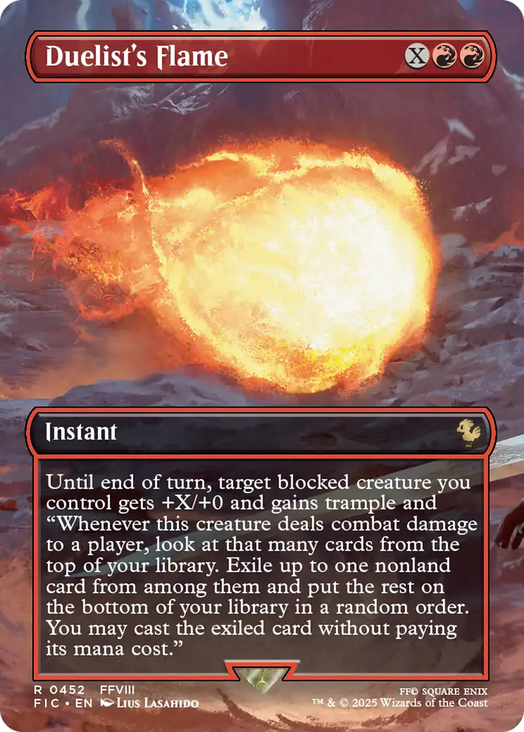 Duelist's Flame (Borderless) [FINAL FANTASY Commander] | Anubis Games and Hobby