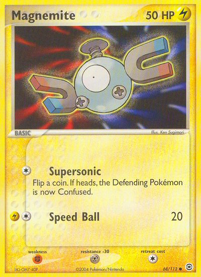 Magnemite (68/112) [EX: FireRed & LeafGreen] | Anubis Games and Hobby