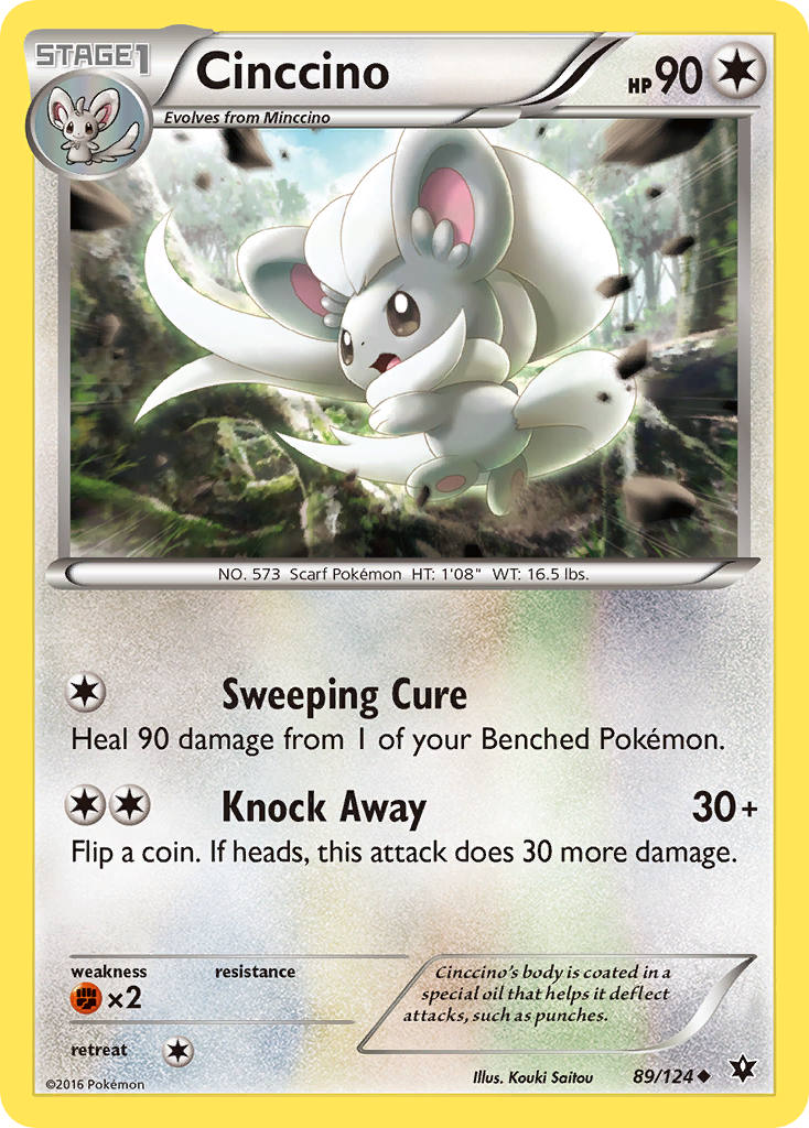 Cinccino (89/124) [XY: Fates Collide] | Anubis Games and Hobby