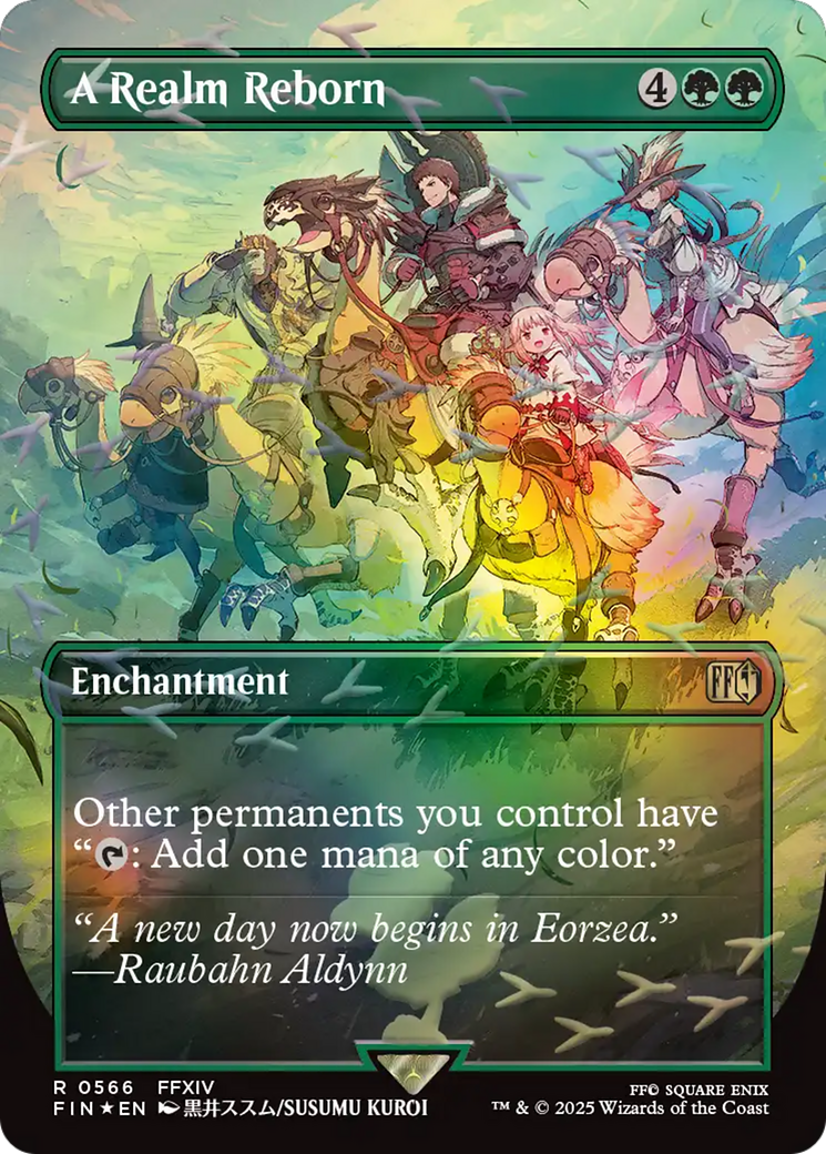 A Realm Reborn (Borderless) (Chocobo Track Foil) [FINAL FANTASY] | Anubis Games and Hobby