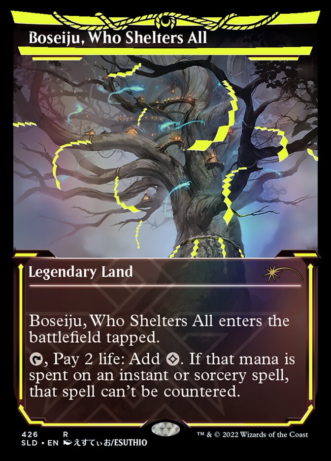 Boseiju, Who Shelters All (Neon Ink Yellow) [Secret Lair Drop Series] | Anubis Games and Hobby