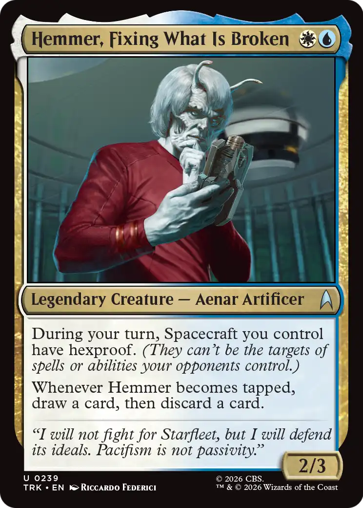 Hemmer, Fixing What Is Broken [Star Trek] | Anubis Games and Hobby