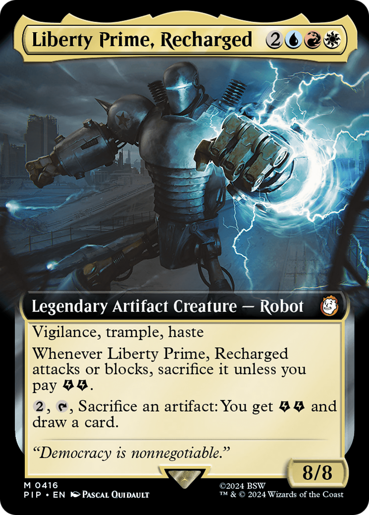 Liberty Prime, Recharged (Extended Art) [Fallout] | Anubis Games and Hobby