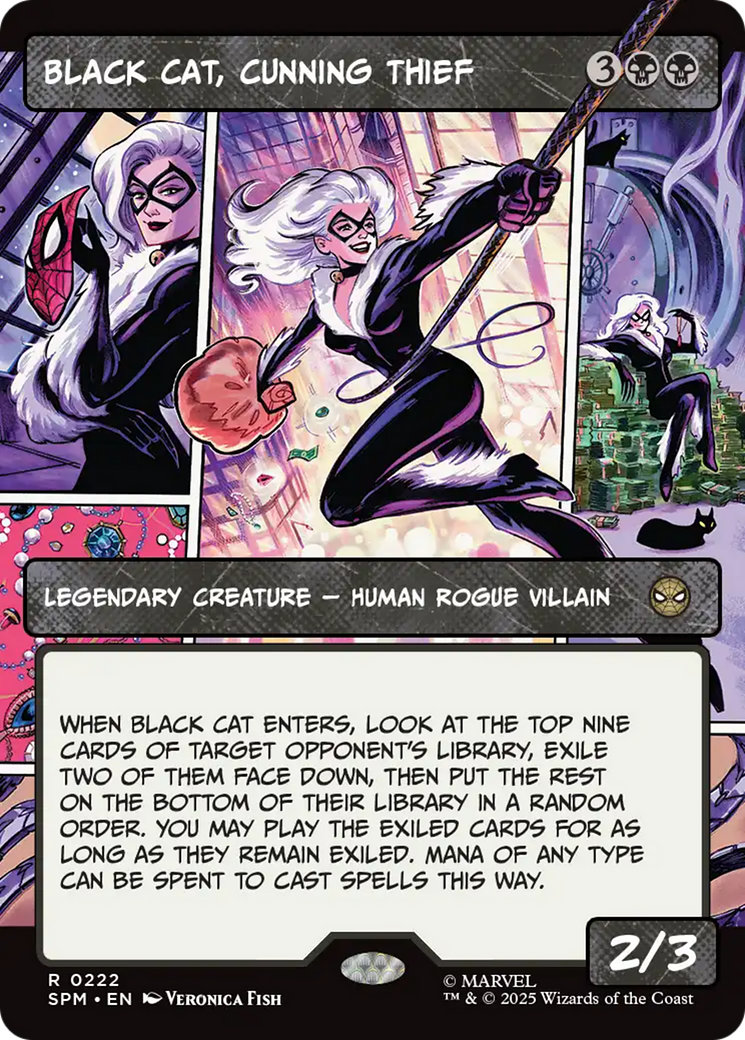 Black Cat, Cunning Thief (Borderless) [Marvel's Spider-Man] | Anubis Games and Hobby