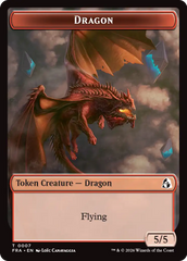 Dragon // Lotus Double-Sided Token [Reality Fracture Tokens] | Anubis Games and Hobby