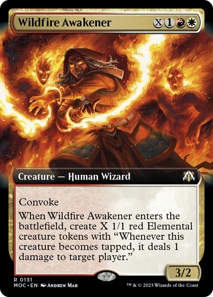 Wildfire Awakener (Extended Art) [March of the Machine Commander] | Anubis Games and Hobby