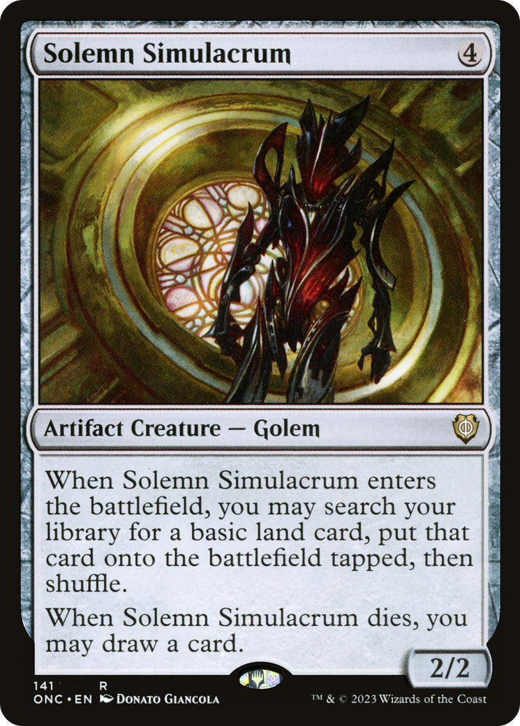 Solemn Simulacrum [Phyrexia: All Will Be One Commander] | Anubis Games and Hobby