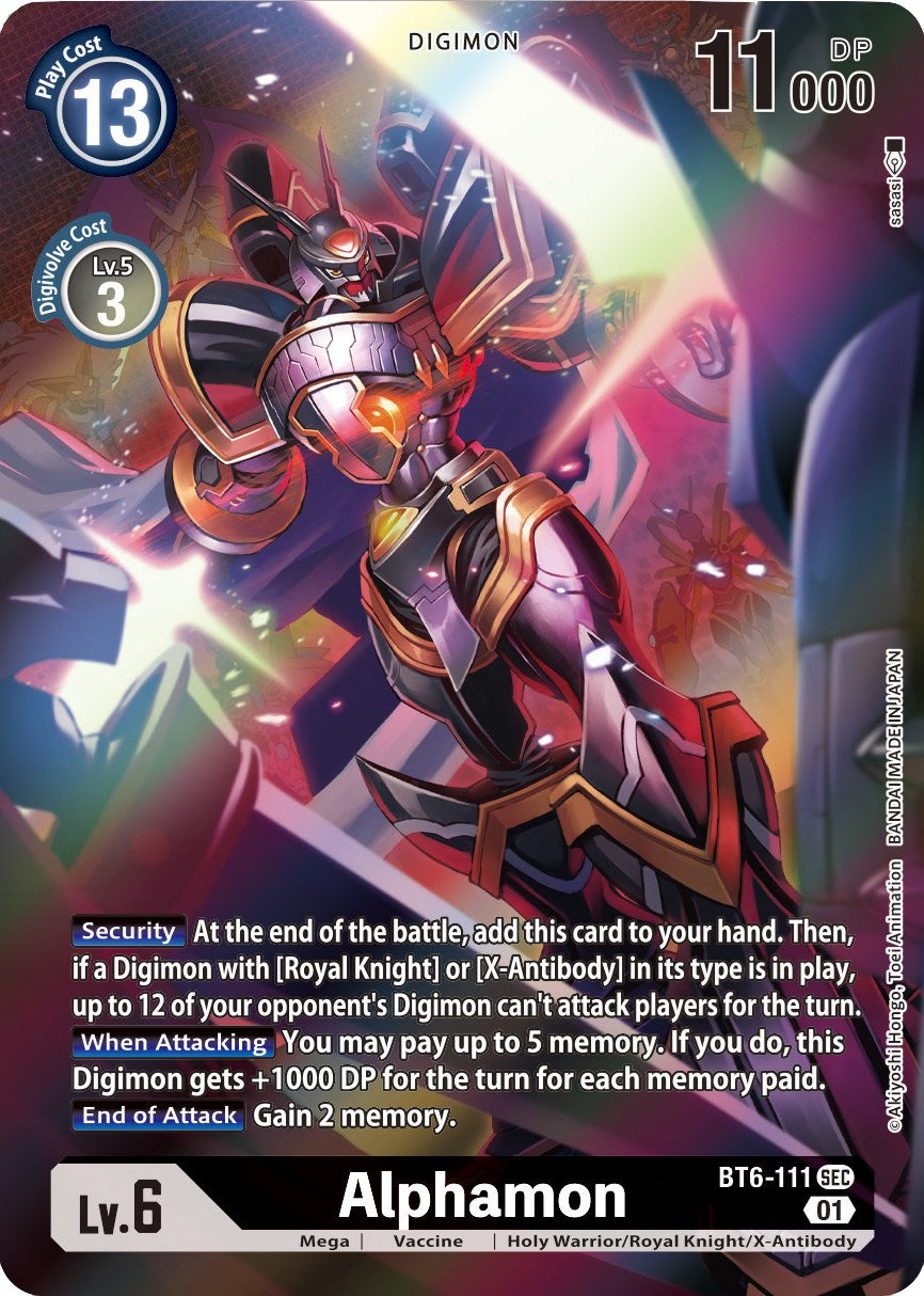 Alphamon [BT6-111] (Alternative Art) [Xros Encounter] | Anubis Games and Hobby