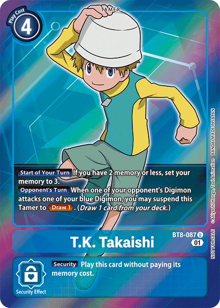 T.K. Takaishi [BT8-087] (Alternative Art - Box Topper) [New Awakening] | Anubis Games and Hobby