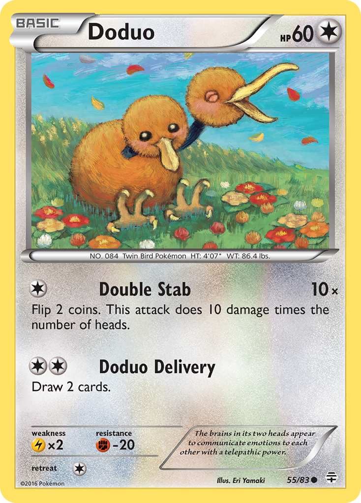 Doduo (55/83) [XY: Generations] | Anubis Games and Hobby