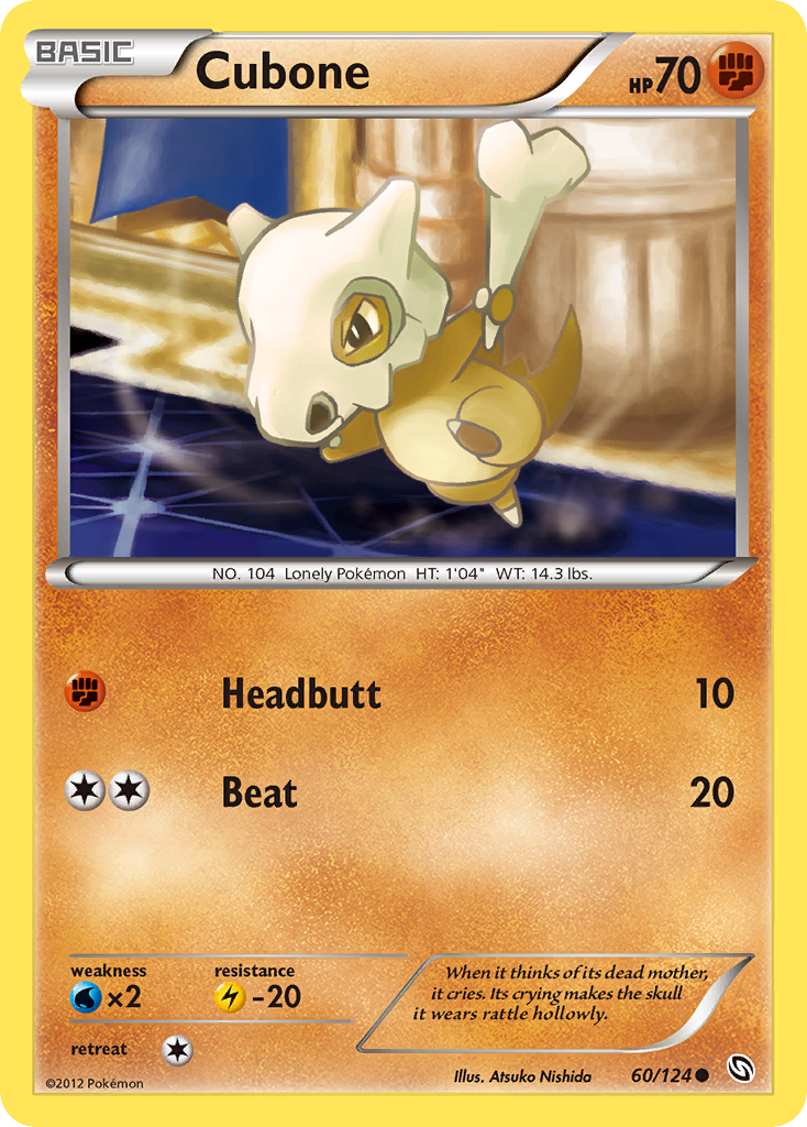 Cubone (60/124) [Black & White: Dragons Exalted] | Anubis Games and Hobby
