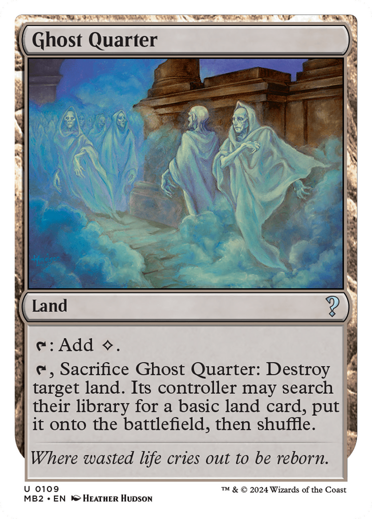 Ghost Quarter (White Border) [Mystery Booster 2] | Anubis Games and Hobby