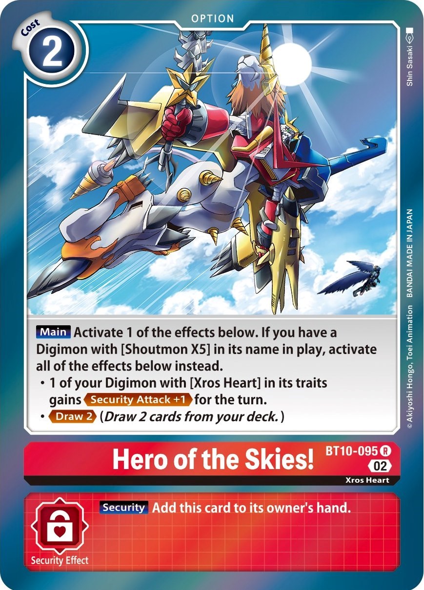 Hero of the Skies! [BT10-095] [Xros Encounter] | Anubis Games and Hobby