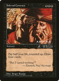 Infernal Contract (Oversized) [Oversize Cards] | Anubis Games and Hobby