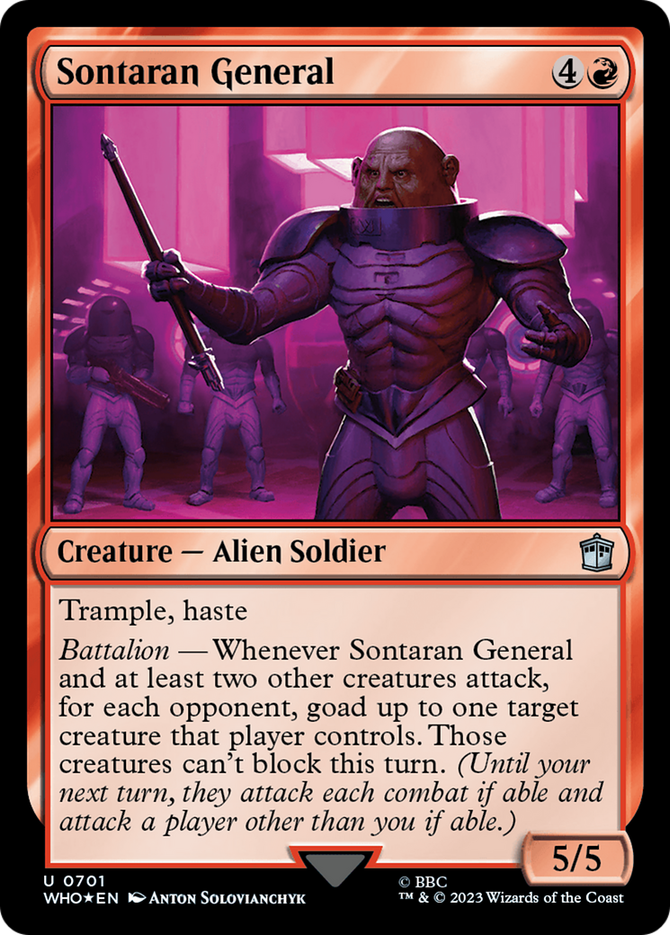 Sontaran General (Surge Foil) [Doctor Who] | Anubis Games and Hobby