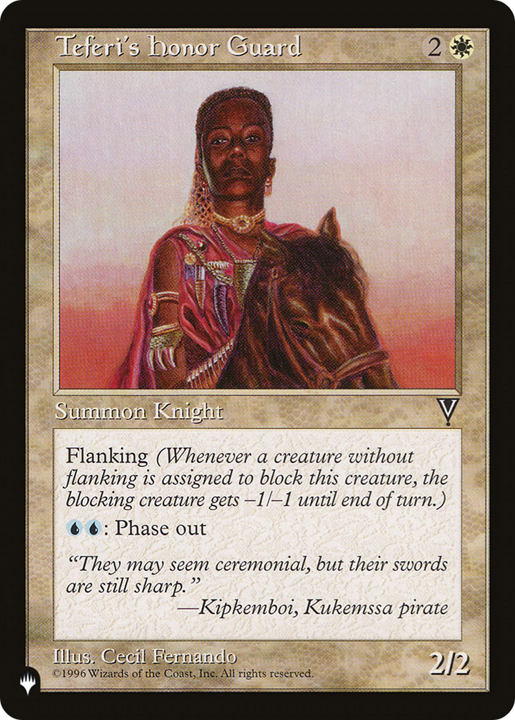 Teferi's Honor Guard [The List Reprints] | Anubis Games and Hobby