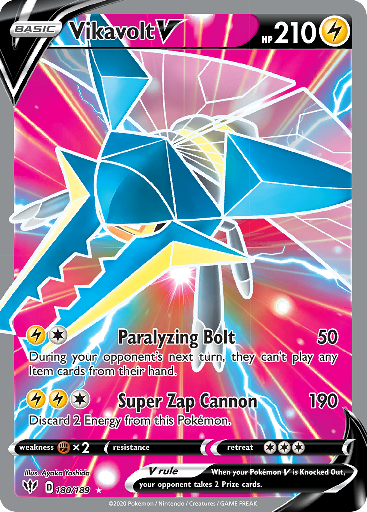 Vikavolt V (180/189) [Sword & Shield: Darkness Ablaze] | Anubis Games and Hobby