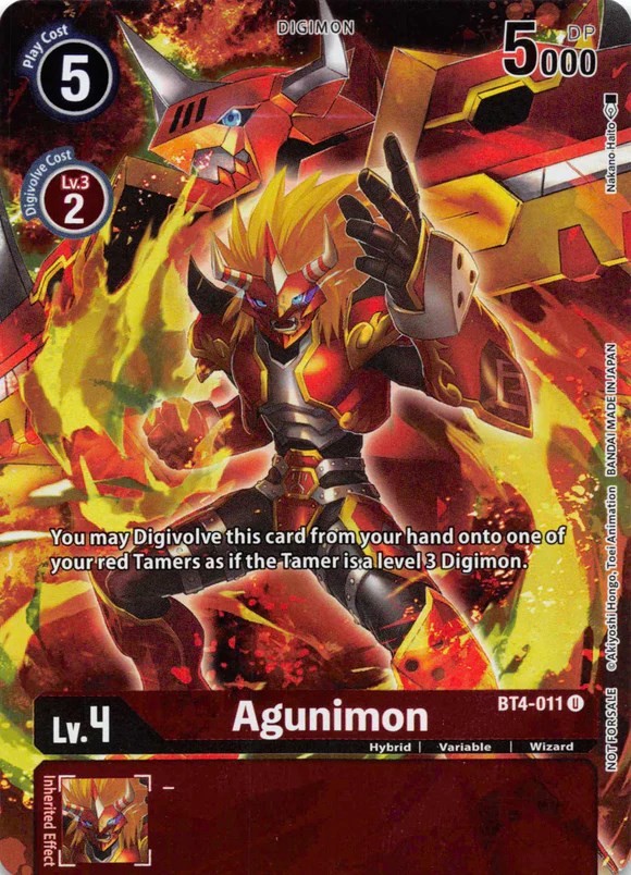 Agunimon [BT4-011] (Tamer's Evolution Box 2) [Great Legend Promos] | Anubis Games and Hobby