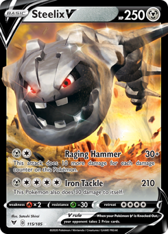 Steelix V (115/185) [Sword & Shield: Vivid Voltage] | Anubis Games and Hobby