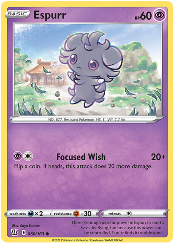 Espurr (060/163) [Sword & Shield: Battle Styles] | Anubis Games and Hobby