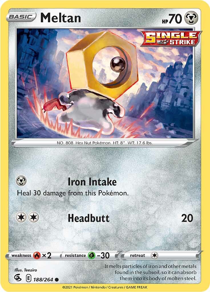 Meltan (188/264) [Sword & Shield: Fusion Strike] | Anubis Games and Hobby