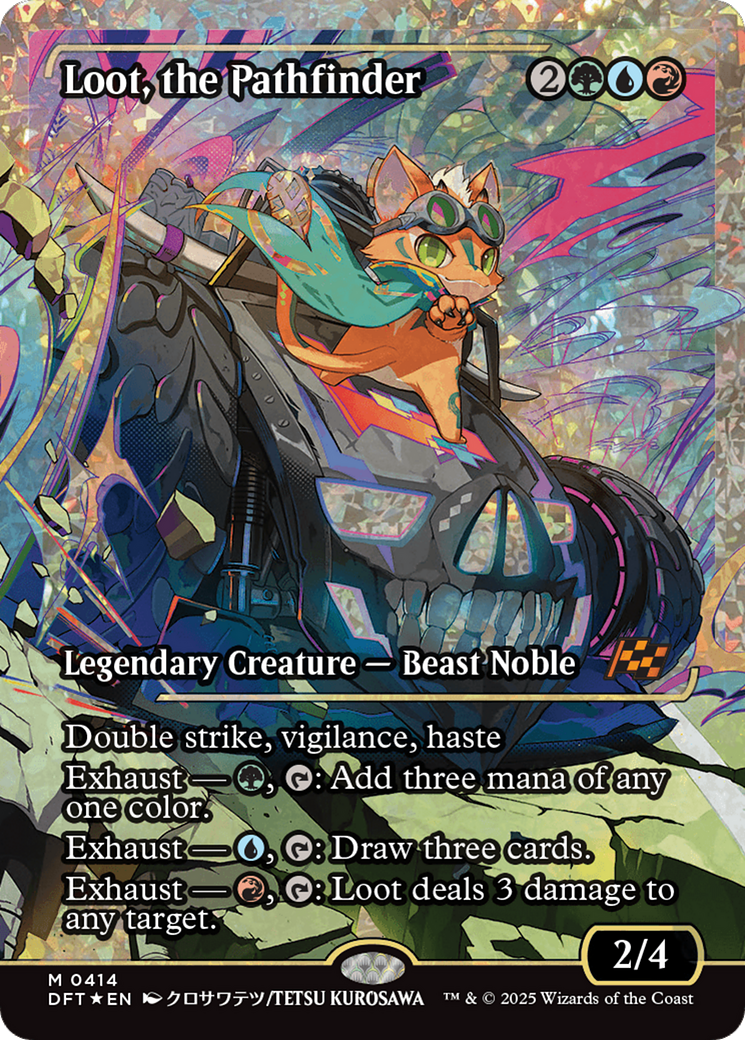 Loot, the Pathfinder (Showcase) (Fracture Foil) [Aetherdrift] | Anubis Games and Hobby