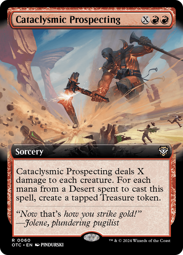 Cataclysmic Prospecting (Extended Art) [Outlaws of Thunder Junction Commander] | Anubis Games and Hobby