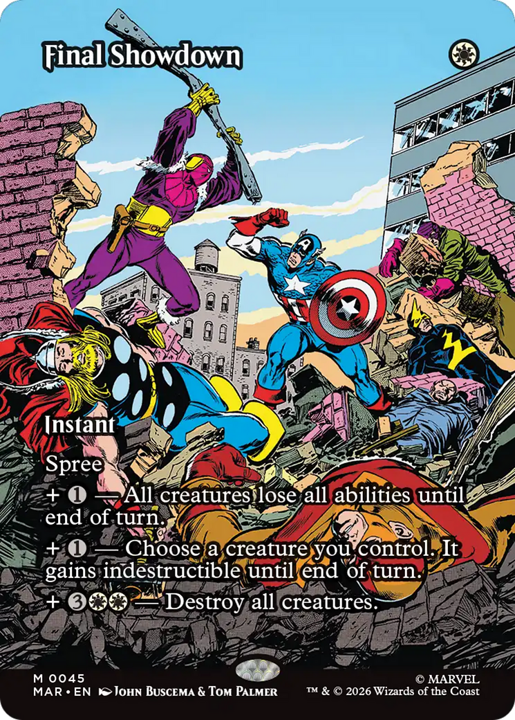 Final Showdown (Borderless) [Marvel Universe: Eternal-Legal] | Anubis Games and Hobby