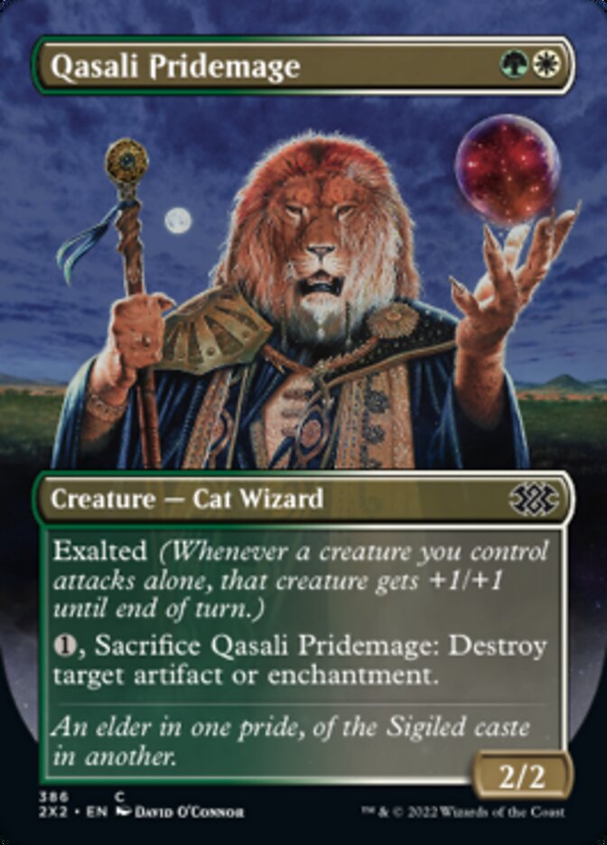 Qasali Pridemage (Borderless Alternate Art) [Double Masters 2022] | Anubis Games and Hobby