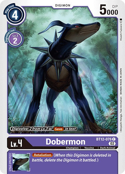 Dobermon [BT12-076] [Across Time] | Anubis Games and Hobby