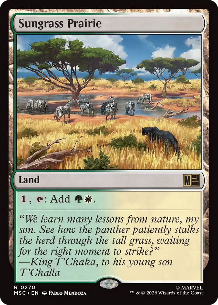 Sungrass Prairie (Surge Foil) [Marvel Super Heroes Commander] | Anubis Games and Hobby