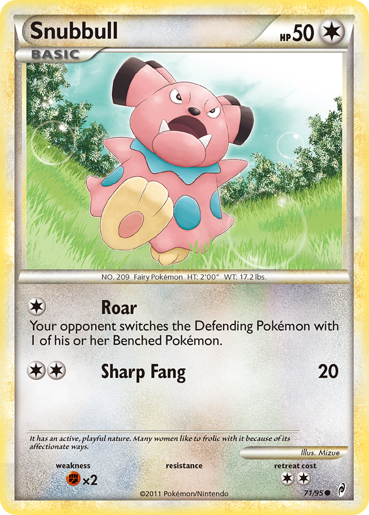 Snubbull (71/95) [HeartGold & SoulSilver: Call of Legends] | Anubis Games and Hobby