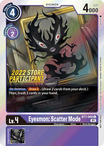 Eyesmon: Scatter Mode [BT7-069] (2022 Store Participant) [Next Adventure Promos] | Anubis Games and Hobby