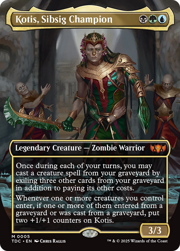 Kotis, Sibsig Champion (Borderless) [Tarkir: Dragonstorm Commander] | Anubis Games and Hobby