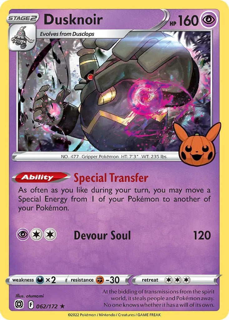 Dusknoir (062/172) [Trick or Trade] | Anubis Games and Hobby