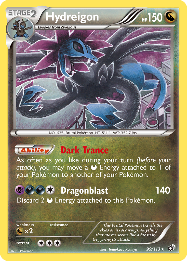 Hydreigon (99/113) [Black & White: Legendary Treasures] | Anubis Games and Hobby