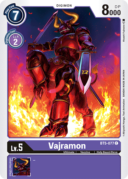 Vajramon [BT5-077] [Battle of Omni] | Anubis Games and Hobby