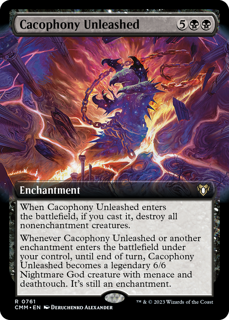 Cacophony Unleashed (Extended Art) [Commander Masters] | Anubis Games and Hobby