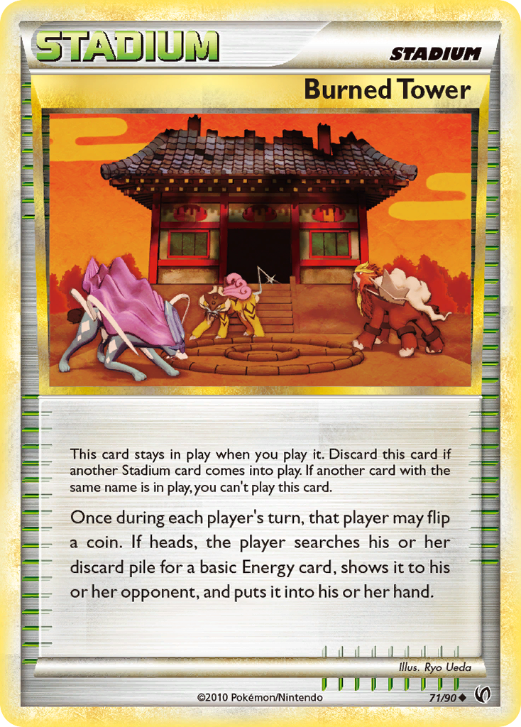 Burned Tower (71/90) [HeartGold & SoulSilver: Undaunted] | Anubis Games and Hobby