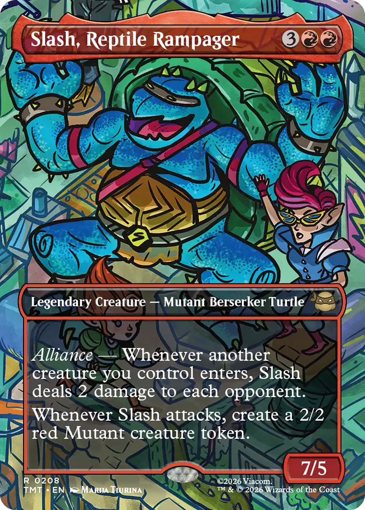 Slash, Reptile Rampager (Borderless) [Teenage Mutant Ninja Turtles] | Anubis Games and Hobby